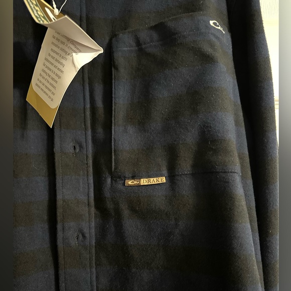 NWT Drake Men’s  Autumn Brushed Twill Buffalo‎ Plaid Button Down - Size 2XL - Picture 2 of 10